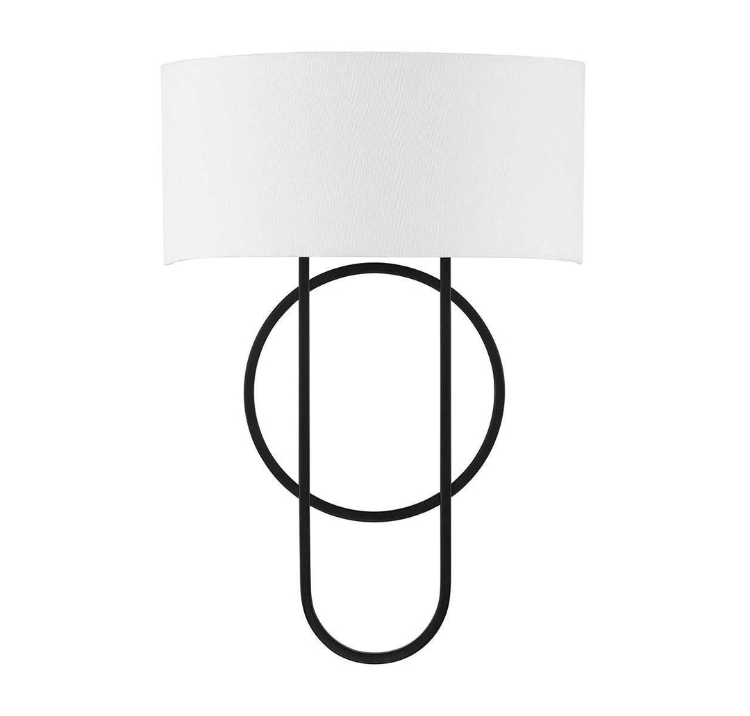 Tempe Two Light Wall Sconce in Matte Black Savoy House