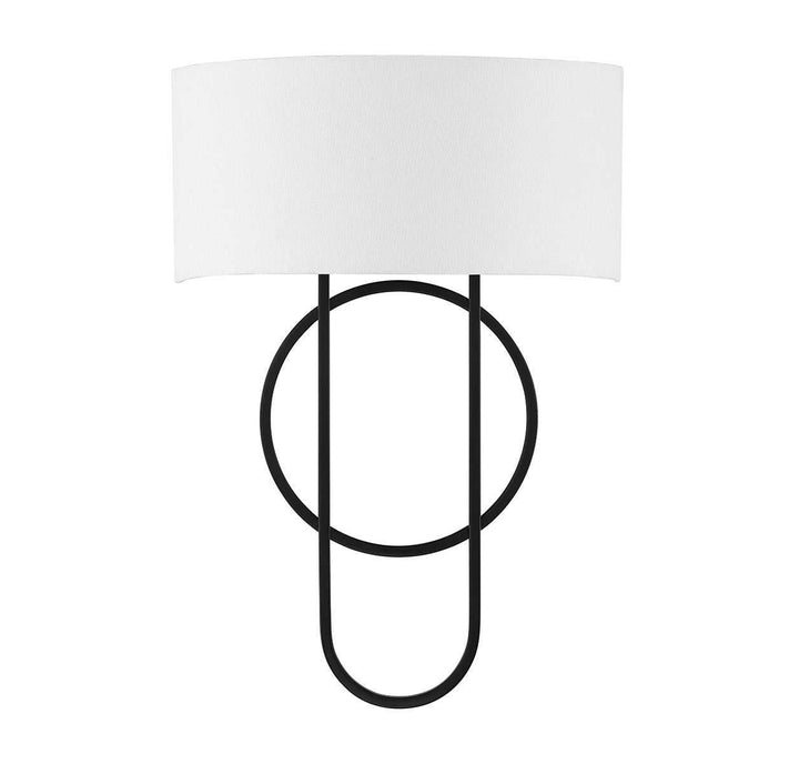 Tempe Two Light Wall Sconce in Matte Black Savoy House