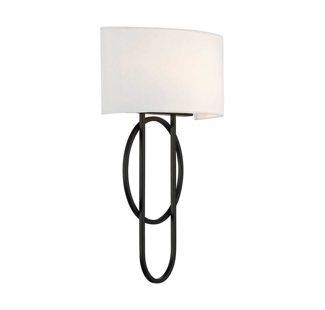 Tempe Two Light Wall Sconce in Matte Black Savoy House
