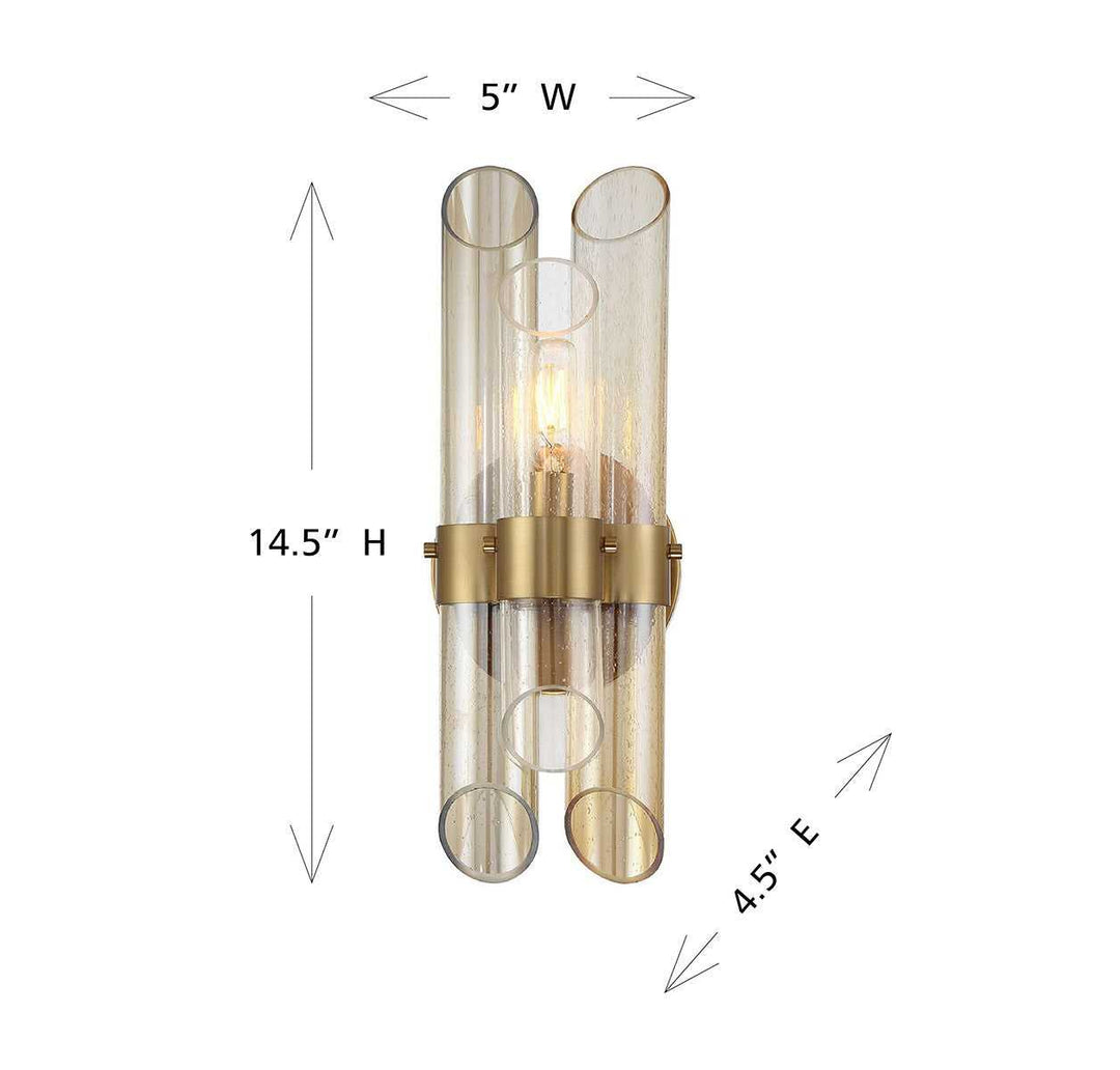Savoy House - 9-9104-1-322 - One Light Wall Sconce - Biltmore - Warm Brass