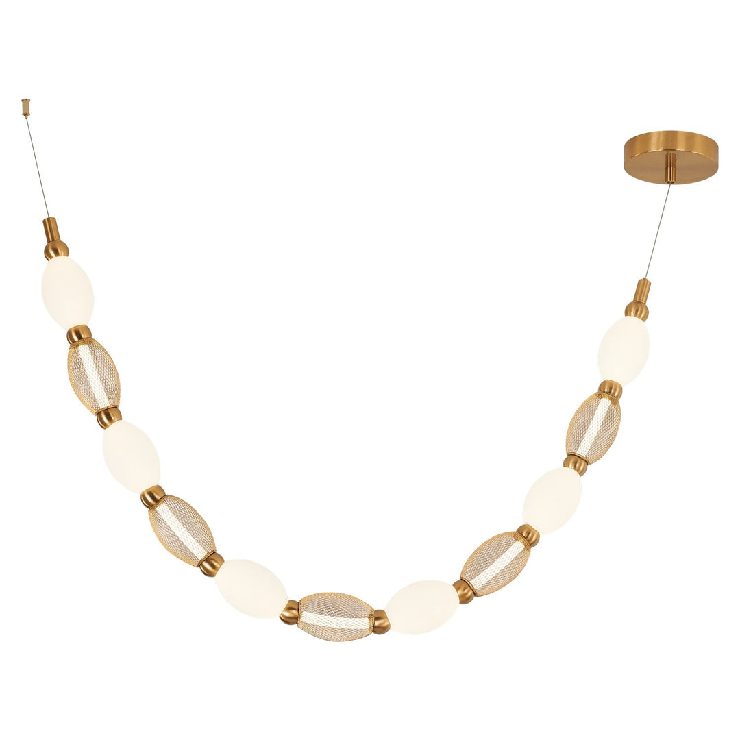 Matteo Canada - C37101AG - LED Pendant - Tentacles - Aged Gold Brass