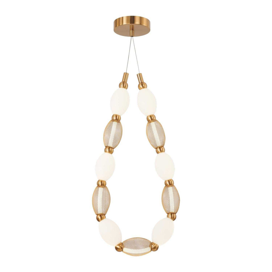 Matteo Canada - C37101AG - LED Pendant - Tentacles - Aged Gold Brass
