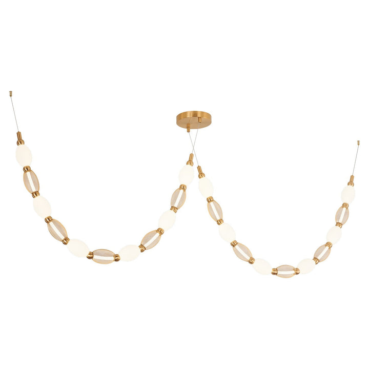 Matteo Canada - C37102AG - LED Pendant - Tentacles - Aged Gold Brass
