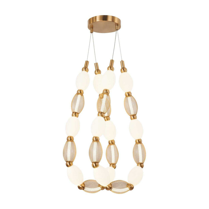 Matteo Canada - C37102AG - LED Pendant - Tentacles - Aged Gold Brass