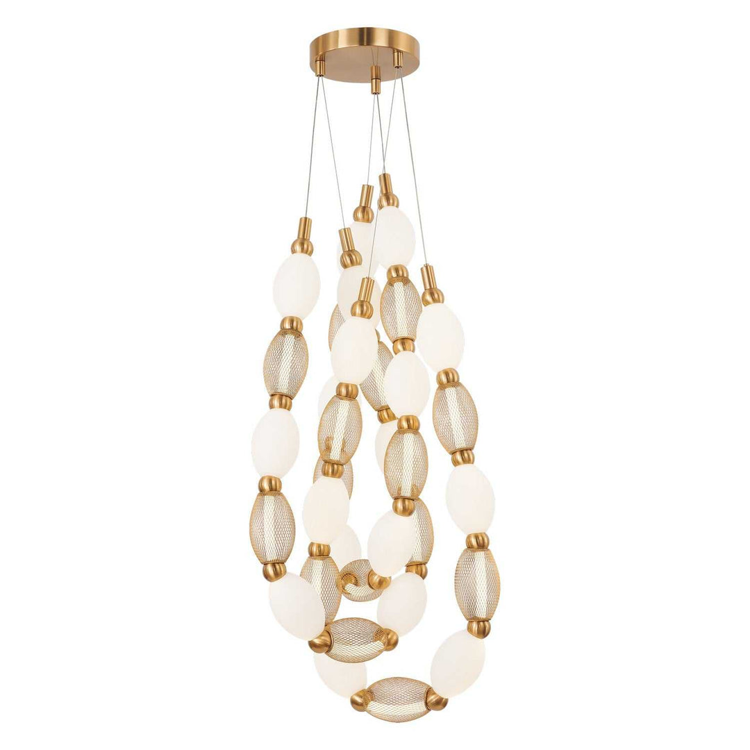 Matteo Canada - C37103AG - LED Pendant - Tentacles - Aged Gold Brass