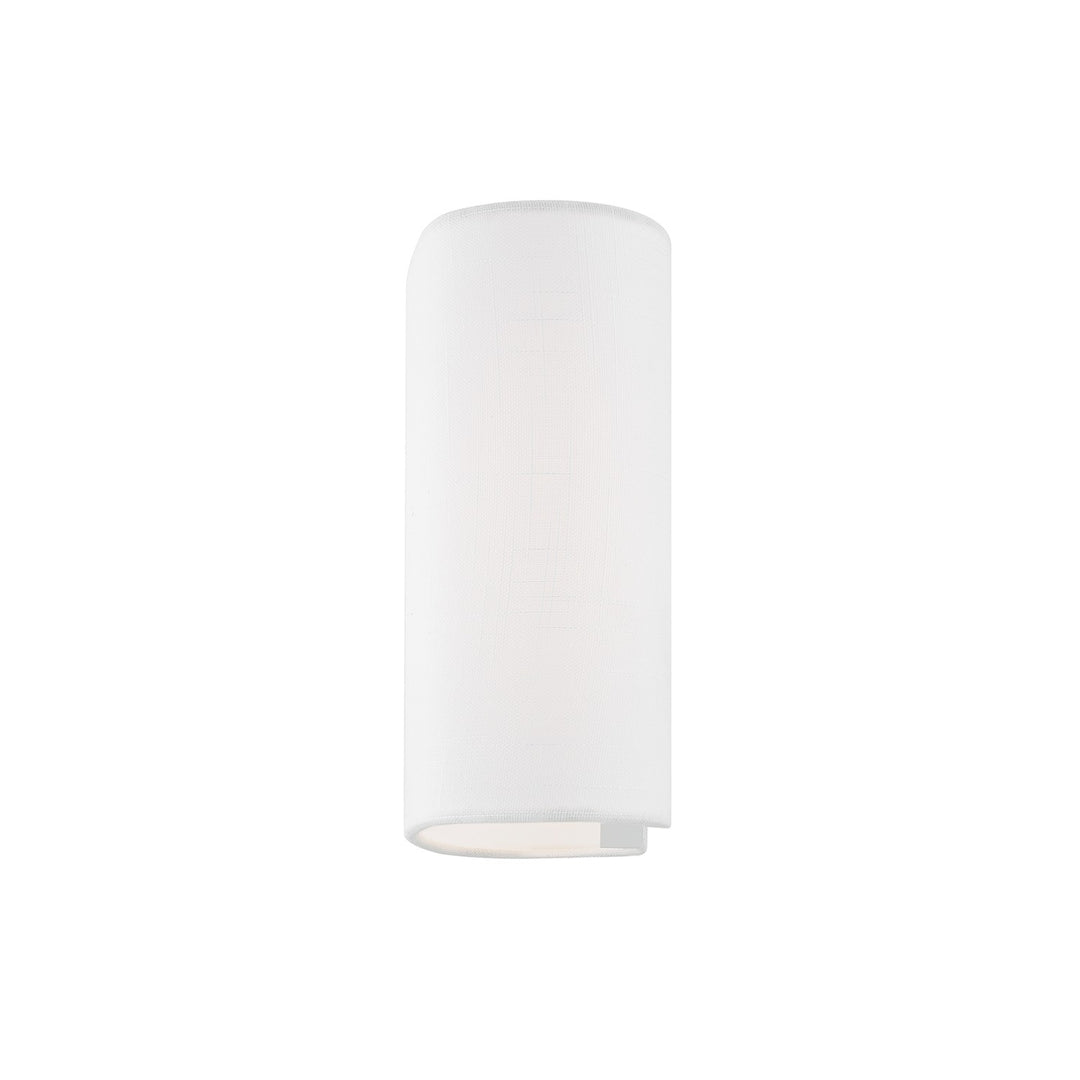 Justice Designs - FAB-5945-WHTE - One Light Wall Sconce - Textile
