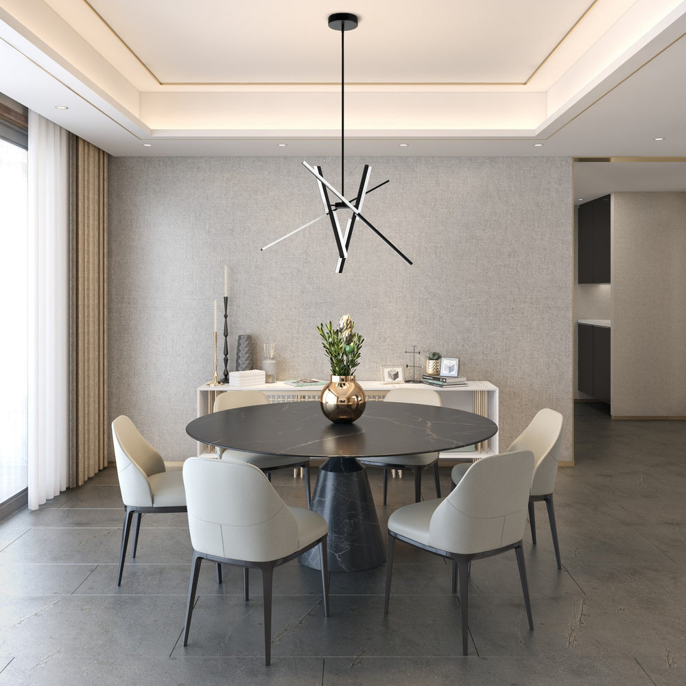 Artcraft Canada - AC7708BK - LED Pendant - Stix - Black