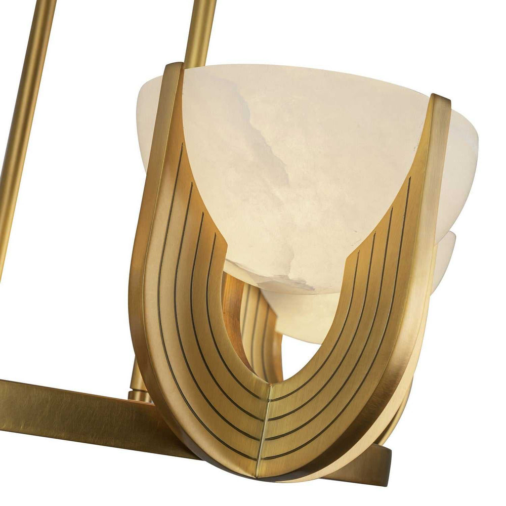 Alora Canada - CH362423VBAR-UNV - LED Chandelier - Colette - Vintage Brass/Alabaster