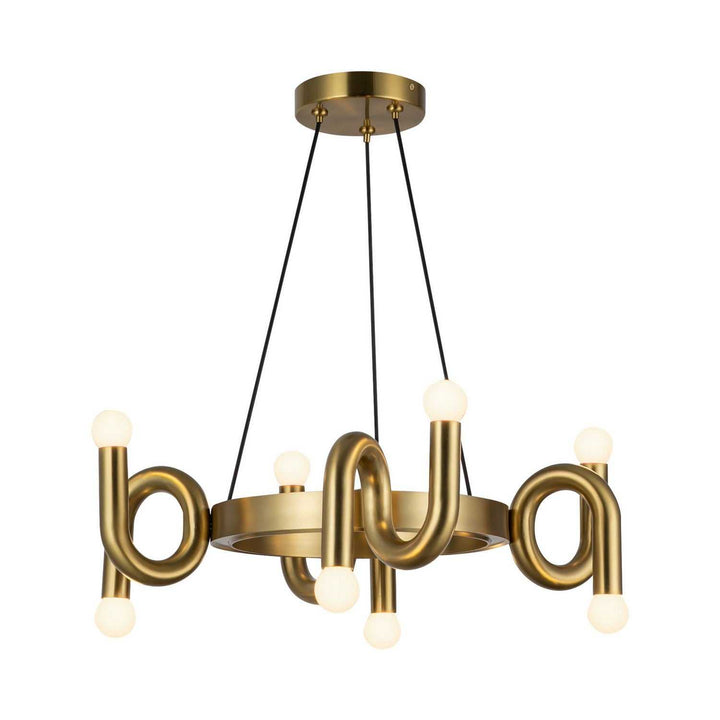 Alora Canada - CH420823BG - Eight Light Chandelier - Sadie - Brushed Gold