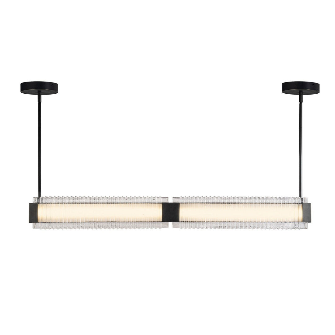 Alora Canada - LP374247UBCR-UNV - LED Linear Pendant - Alai - Urban Bronze/Ribbed Glass