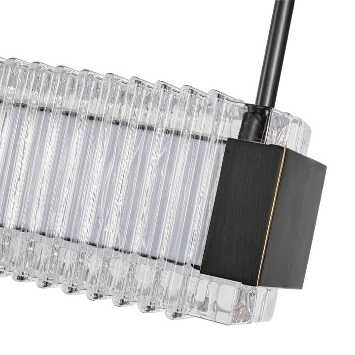 Alora Canada - LP374247UBCR-UNV - LED Linear Pendant - Alai - Urban Bronze/Ribbed Glass