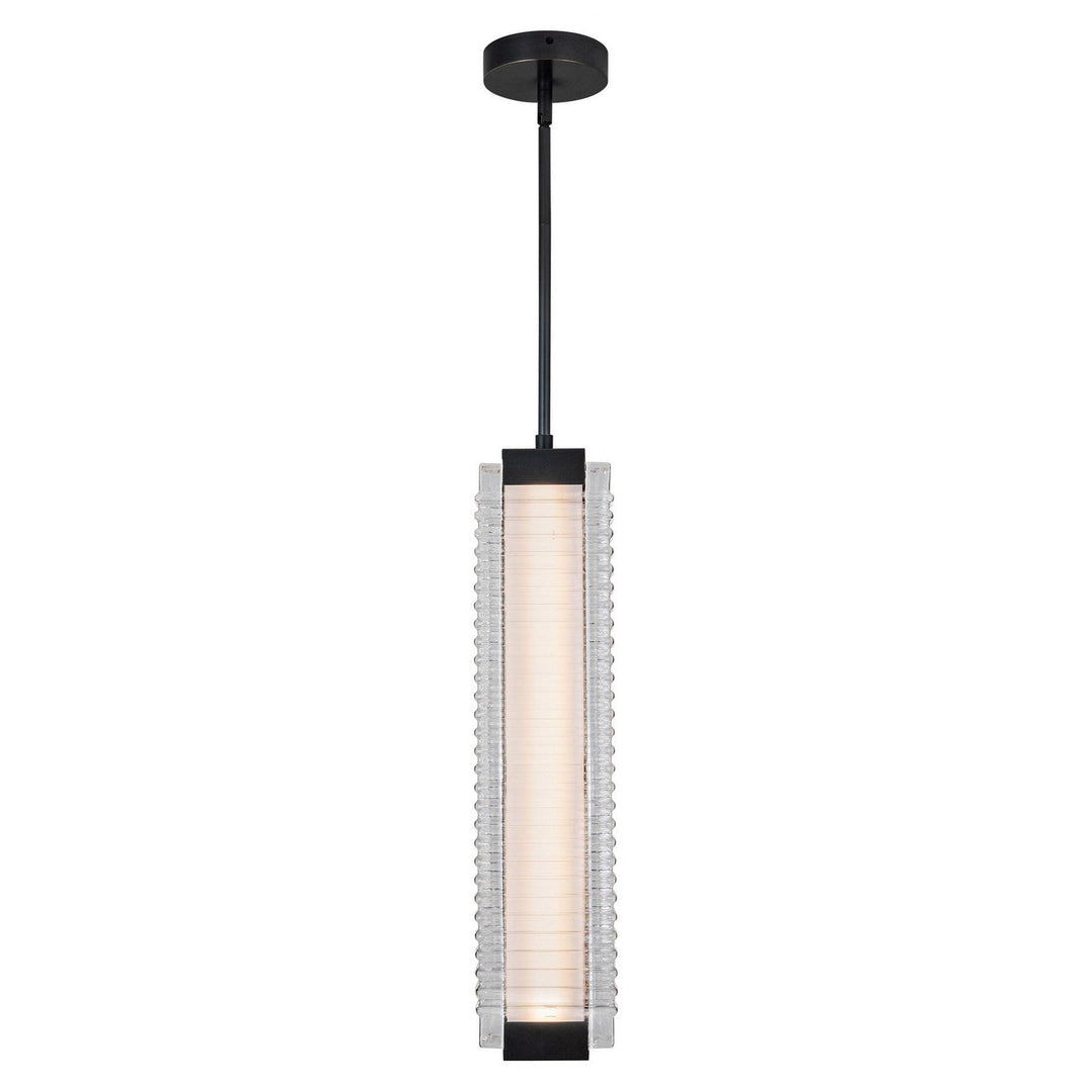 Alora Canada - PD374624UBCR-UNV - LED Pendant - Alai - Urban Bronze/Ribbed Glass