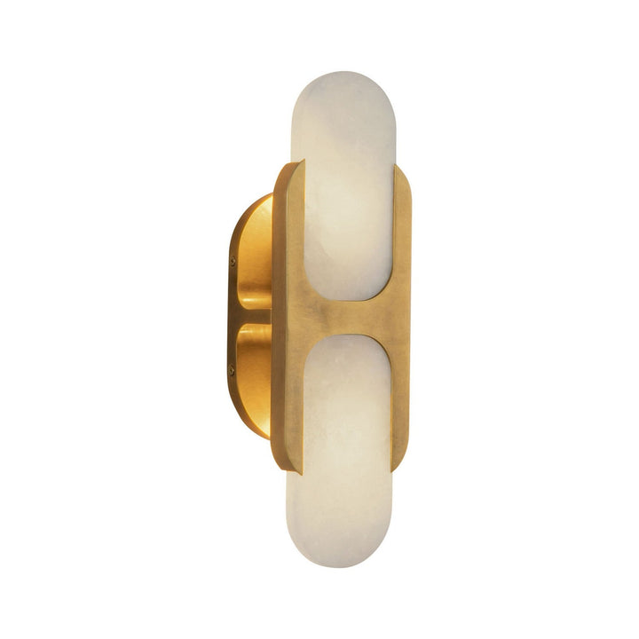 Alora Canada - WV357214VBAR - Two Light Wall Vanity - Odin - Vintage Brass/Alabaster