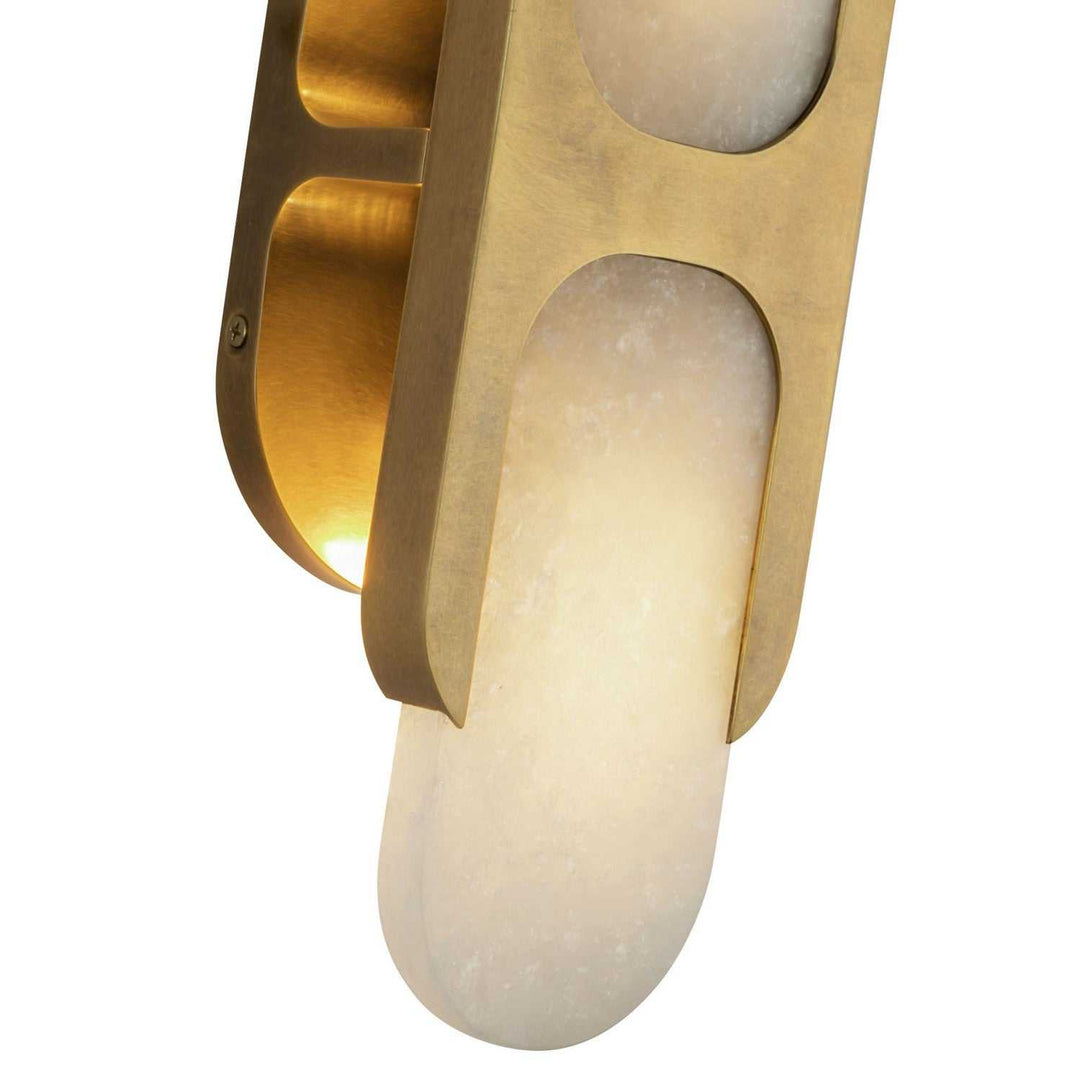 Alora Canada - WV357214VBAR - Two Light Wall Vanity - Odin - Vintage Brass/Alabaster