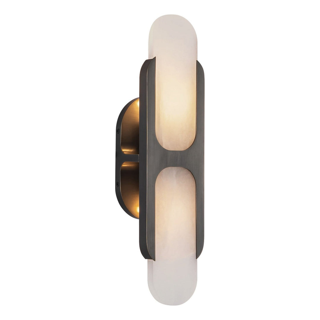 Alora Canada - WV357217UBAR - Two Light Wall Vanity - Odin - Urban Bronze/Alabaster