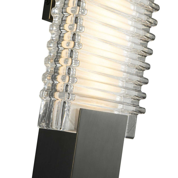 Alora Canada - WV374118UBCR - LED Wall Vanity - Alai - Urban Bronze/Ribbed Glass