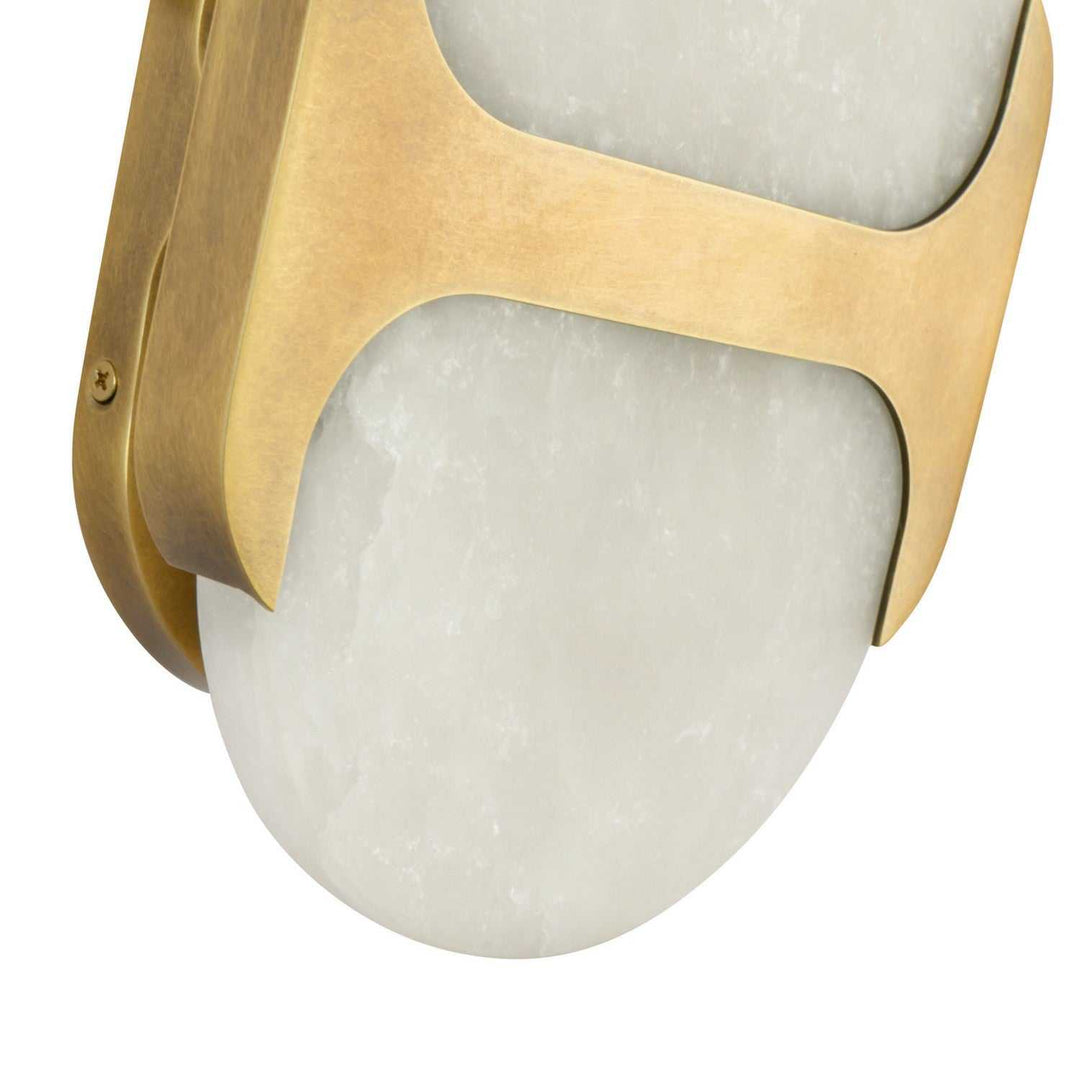 Alora Canada - WV357109VBAR - One Light Wall Vanity - Odin - Vintage Brass/Alabaster