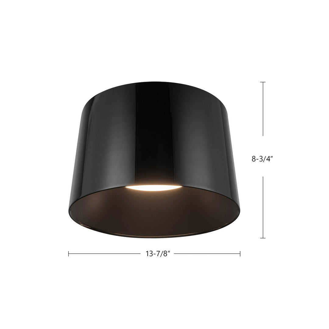 Kuzco Canada - FM16512-JB-3WCCT-UNV - LED Flush Mount - Etta - Jet Black