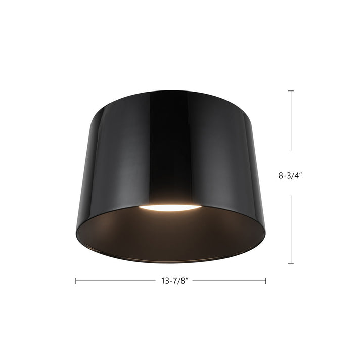 Kuzco Canada - FM16512-JB-3WCCT-UNV - LED Flush Mount - Etta - Jet Black