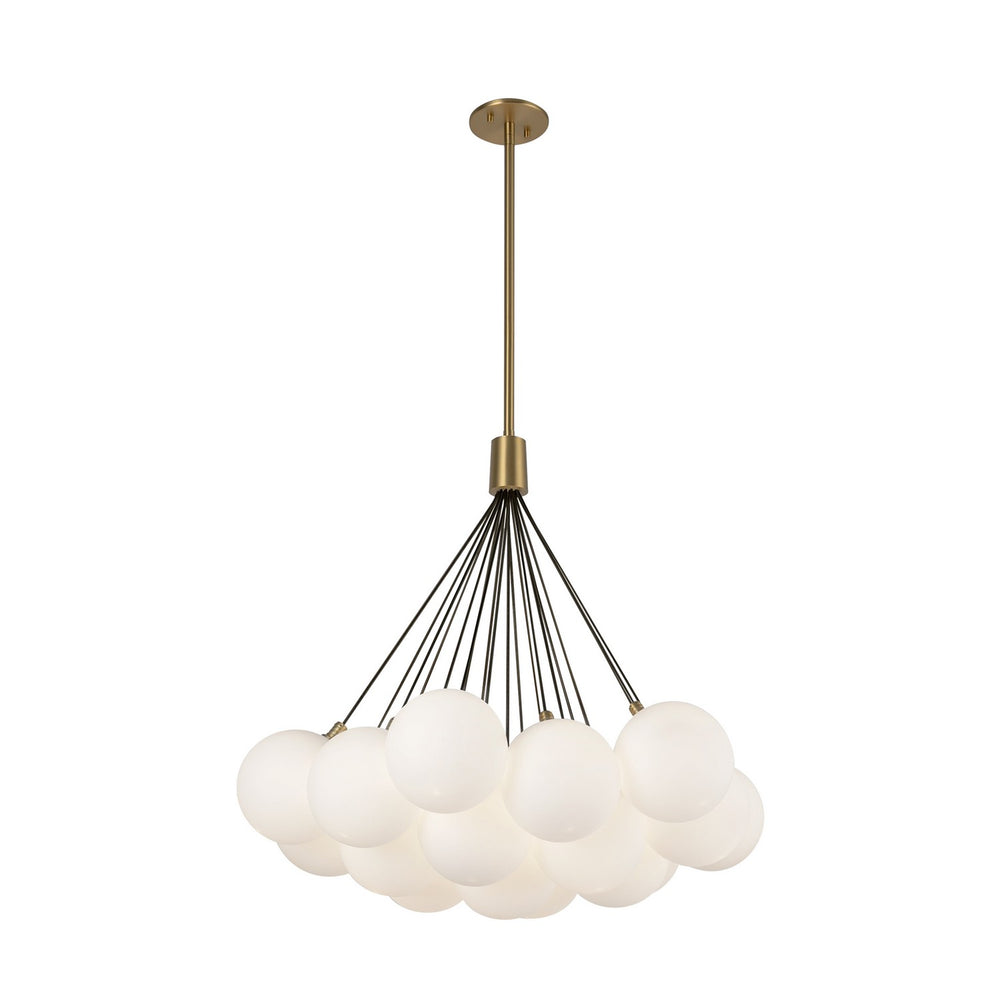 Kuzco Canada - CH3128-BG/OP - LED Chandelier - Bolla - Brushed Gold/Opal Glass
