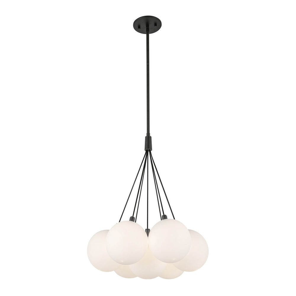 Kuzco Canada - CH3117-BK/OP - LED Chandelier - Bolla - Black/Opal Glass