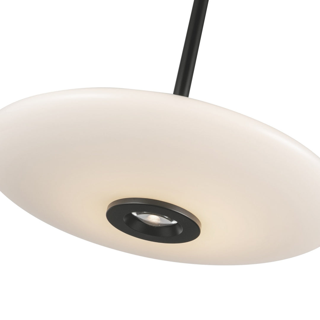 Kuzco Canada - PD37018-BK/GO-3WCCT-UNV - LED Pendant - Kyoto - Black/Glossy Opal Glass