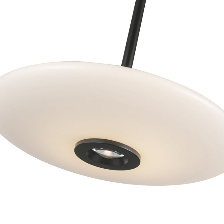 Kuzco Canada - PD37018-BK/GO-3WCCT-UNV - LED Pendant - Kyoto - Black/Glossy Opal Glass