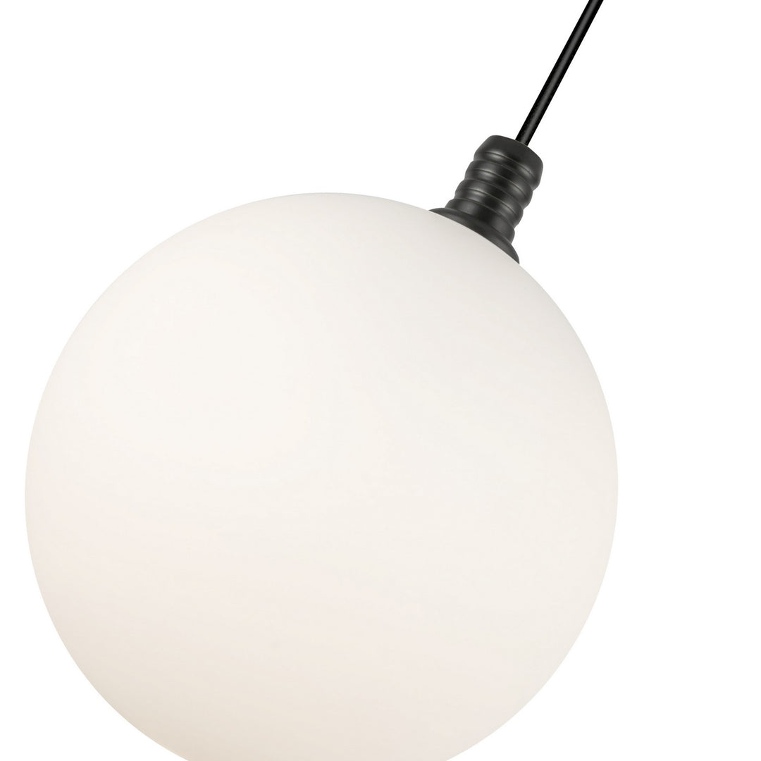 Kuzco Canada - PD3106-BK/OP - LED Pendant - Bolla - Black/Opal Glass