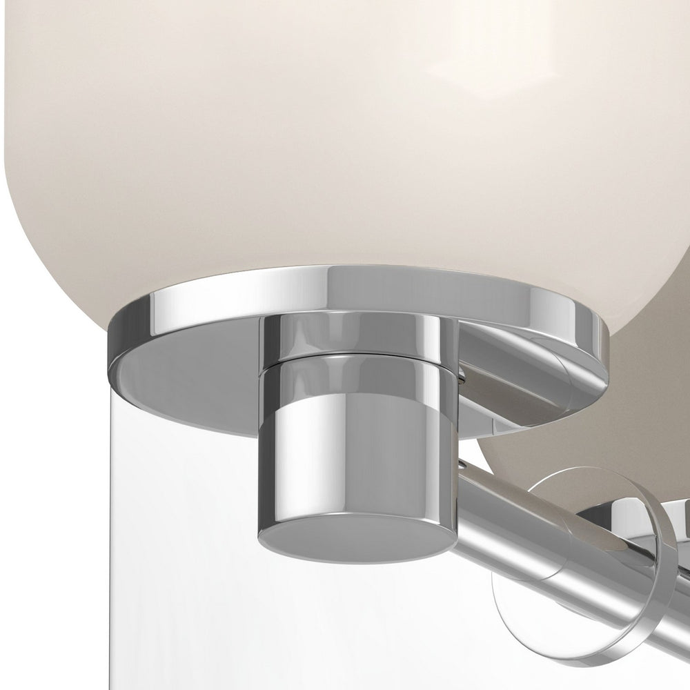 Kuzco Canada - WS57704-CH/GO - One Light Wall Sconce - Nola - Chrome/Glossy Opal Glass