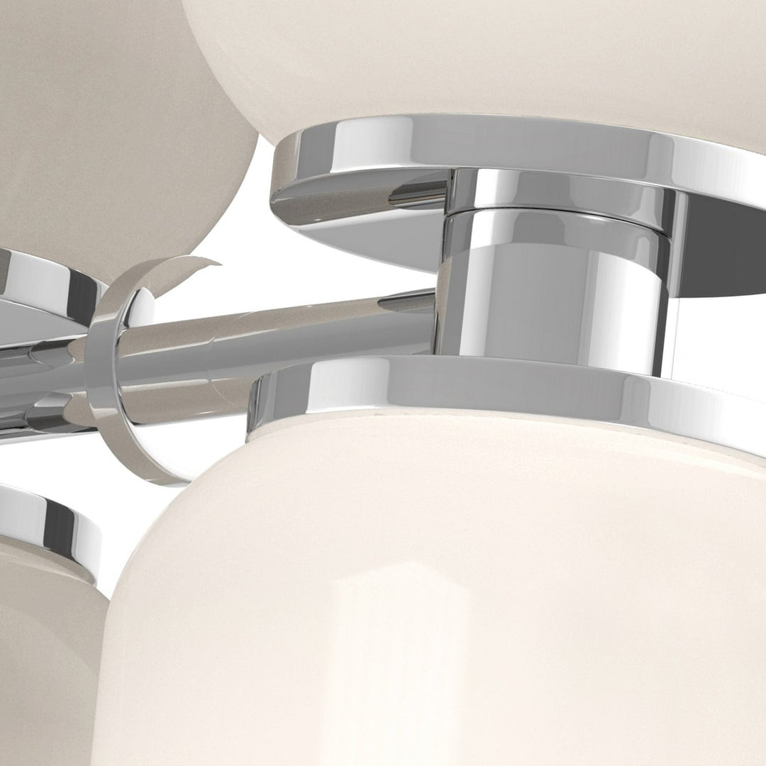 Kuzco Canada - WS57712-CH/GO - Two Light Wall Sconce - Nola - Chrome/Glossy Opal Glass