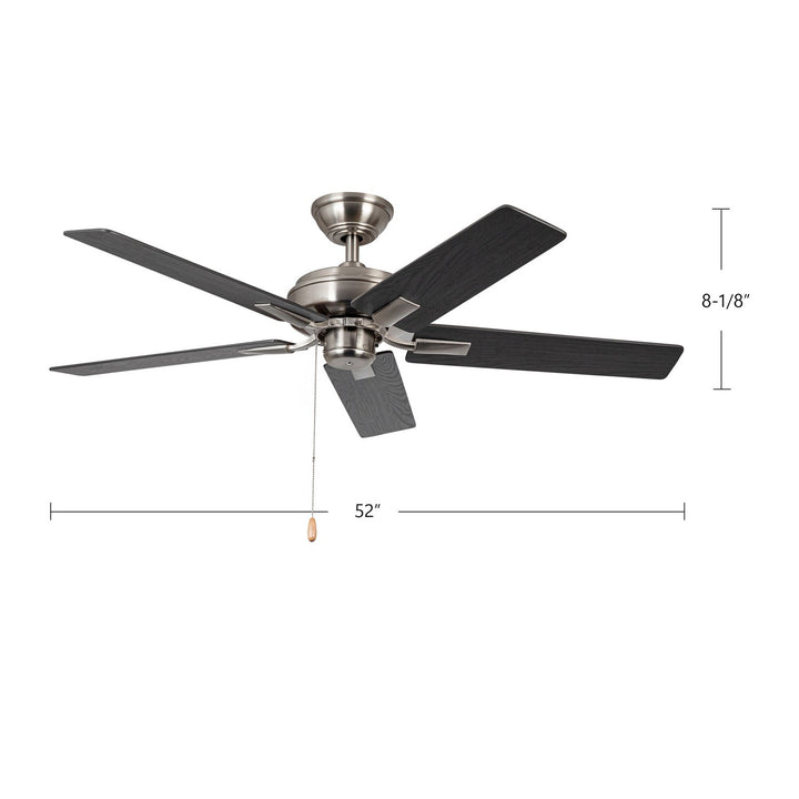 Kuzco Canada - CF78752-BN-NLP - 52"Ceiling Fan - Erikson - Brushed Nickel