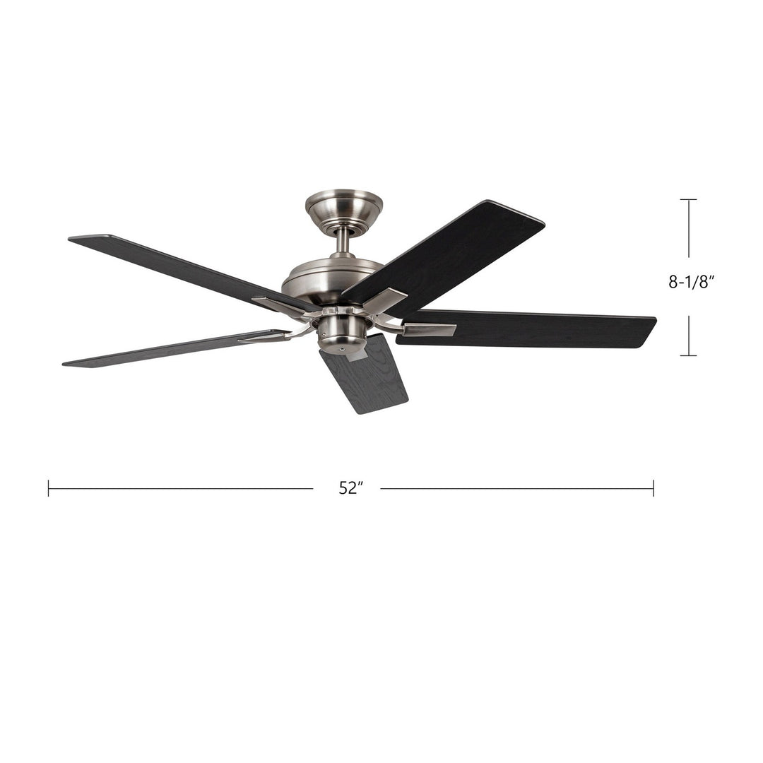 Kuzco Canada - CF78752-BN-NLW - 52"Ceiling Fan - Erikson - Brushed Nickel