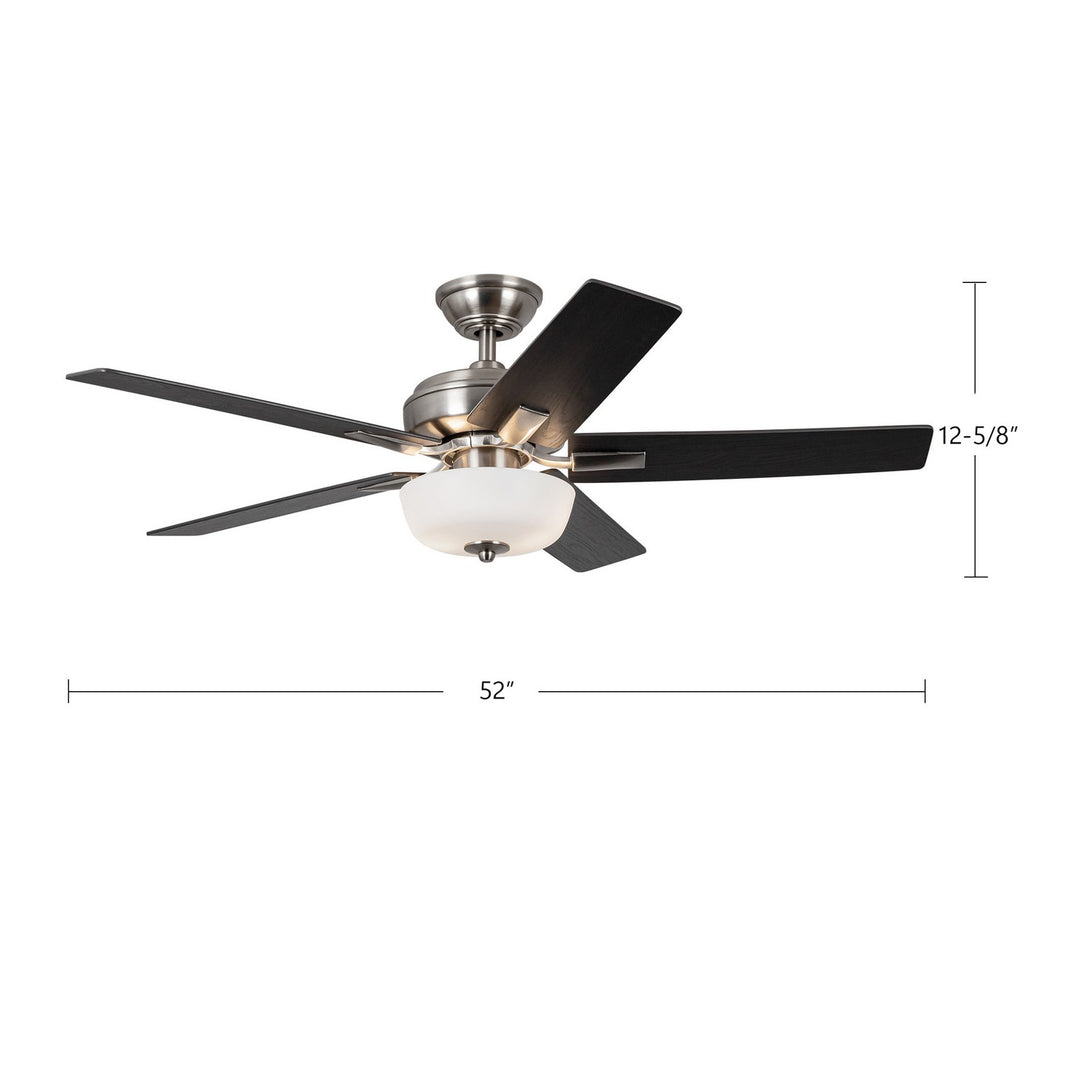 Kuzco Canada - CF78752-BN-LKW - 52"Ceiling Fan - Erikson - Brushed Nickel