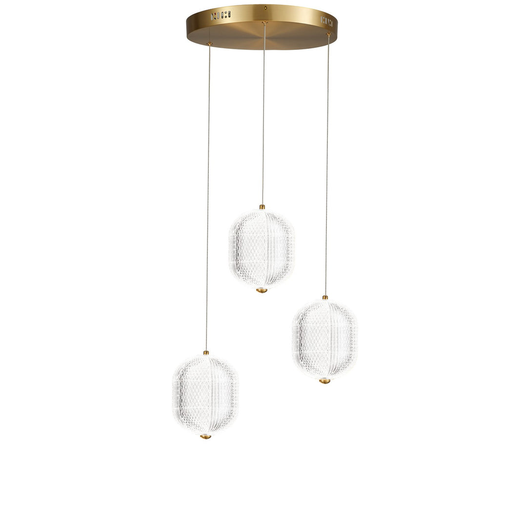 Dainolite Canada - PRI-1222LEDP-AGB - LED Pendant - Peri - Clear