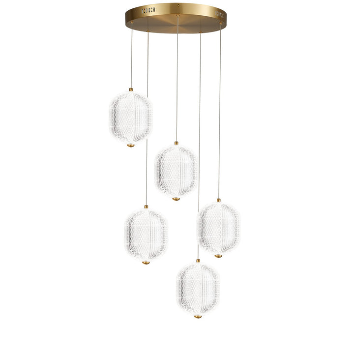 Dainolite Canada - PRI-1530LEDP-AGB - LED Pendant - Peri - Clear