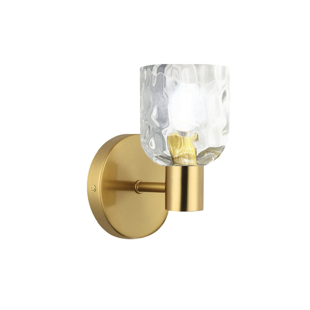 Dainolite Canada - VLA-81W-AGB-CLR - One Light Wall Sconce - Vallora - Aged Brass