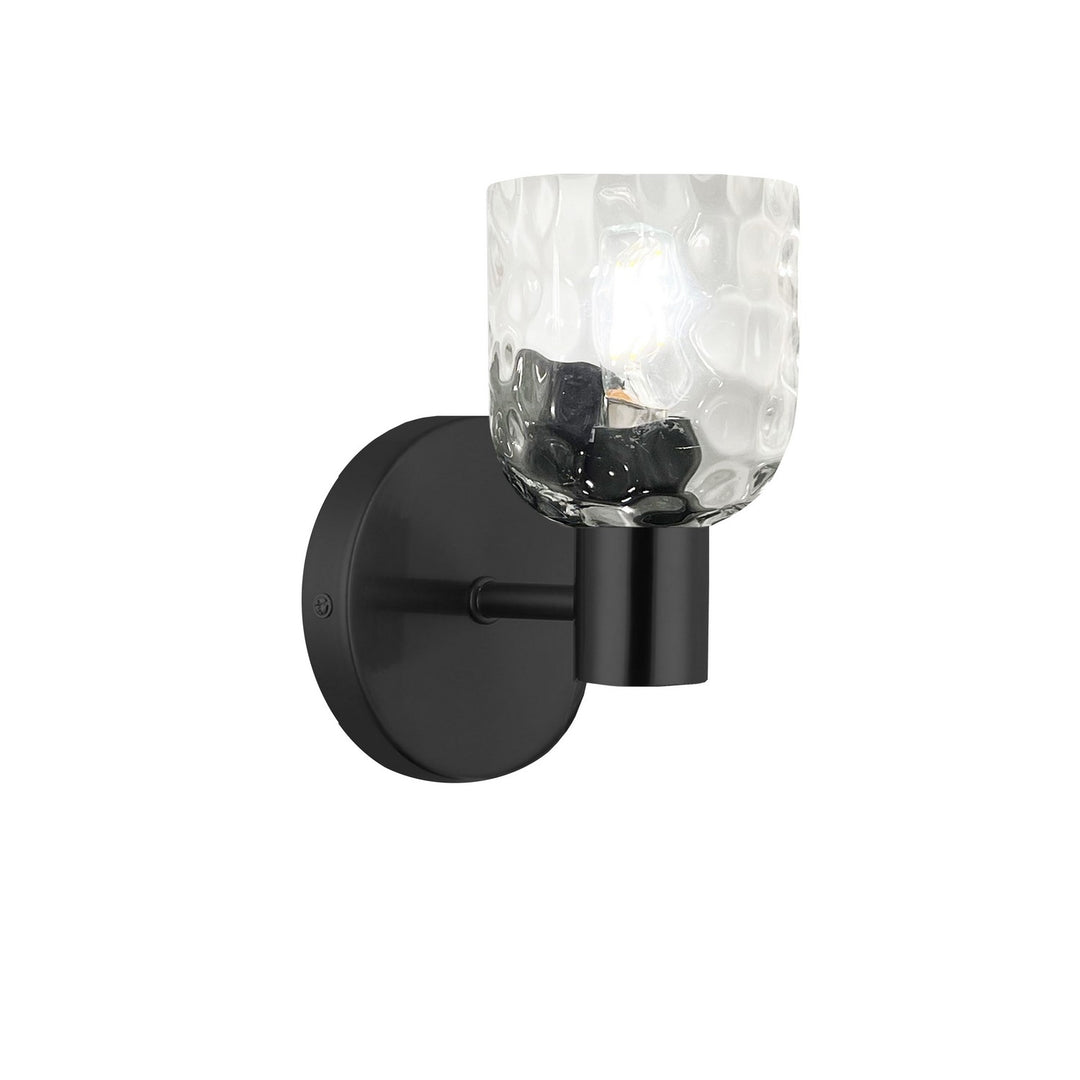 Dainolite Canada - VLA-81W-MB-CLR - One Light Wall Sconce - Vallora - Matte Black