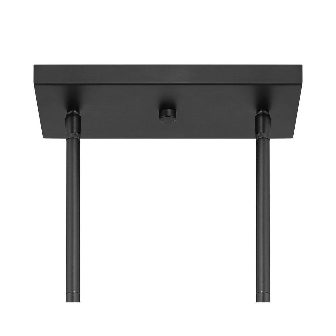 Meridian - M100125MBK - Three Light Linear Chandelier - Matte Black