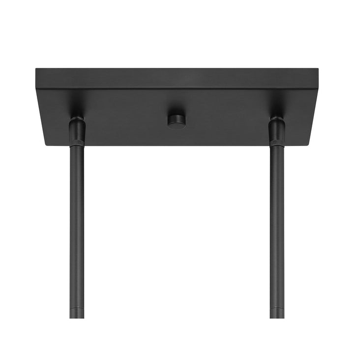 Meridian - M100125MBK - Three Light Linear Chandelier - Matte Black