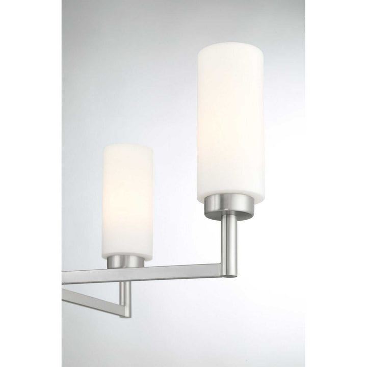 Meridian - M100129BN - Four Light Chandelier - Brushed Nickel