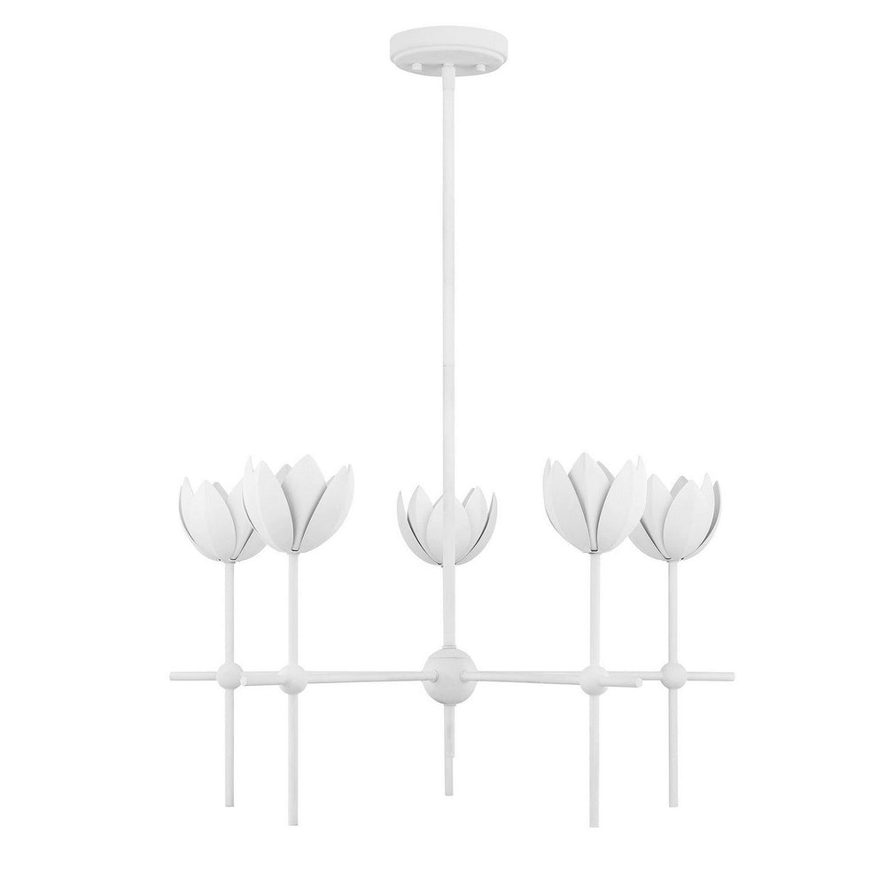 Meridian - M100131BQW - LED Chandelier - Bisque White