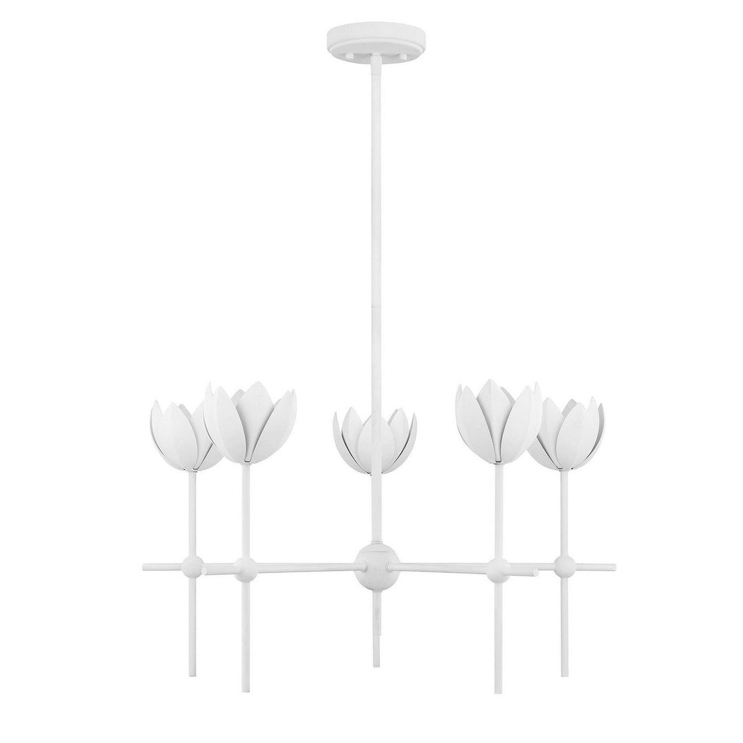 Meridian - M100131BQW - LED Chandelier - Bisque White