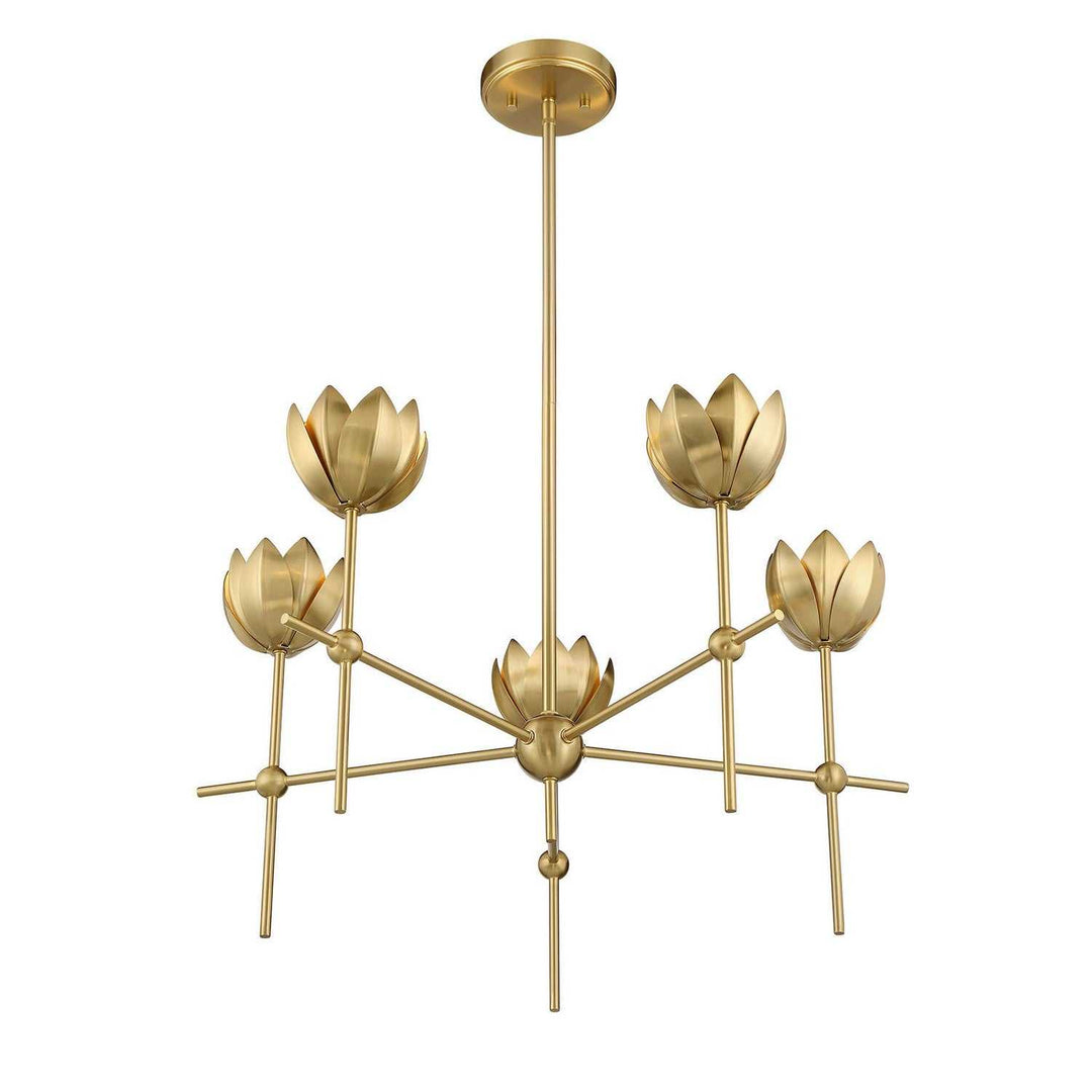 Meridian - M100131NB - LED Chandelier - Natural Brass