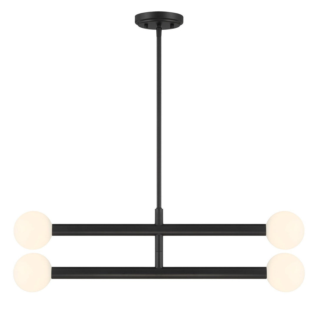 Meridian - M100133MBK - LED Chandelier - Matte Black