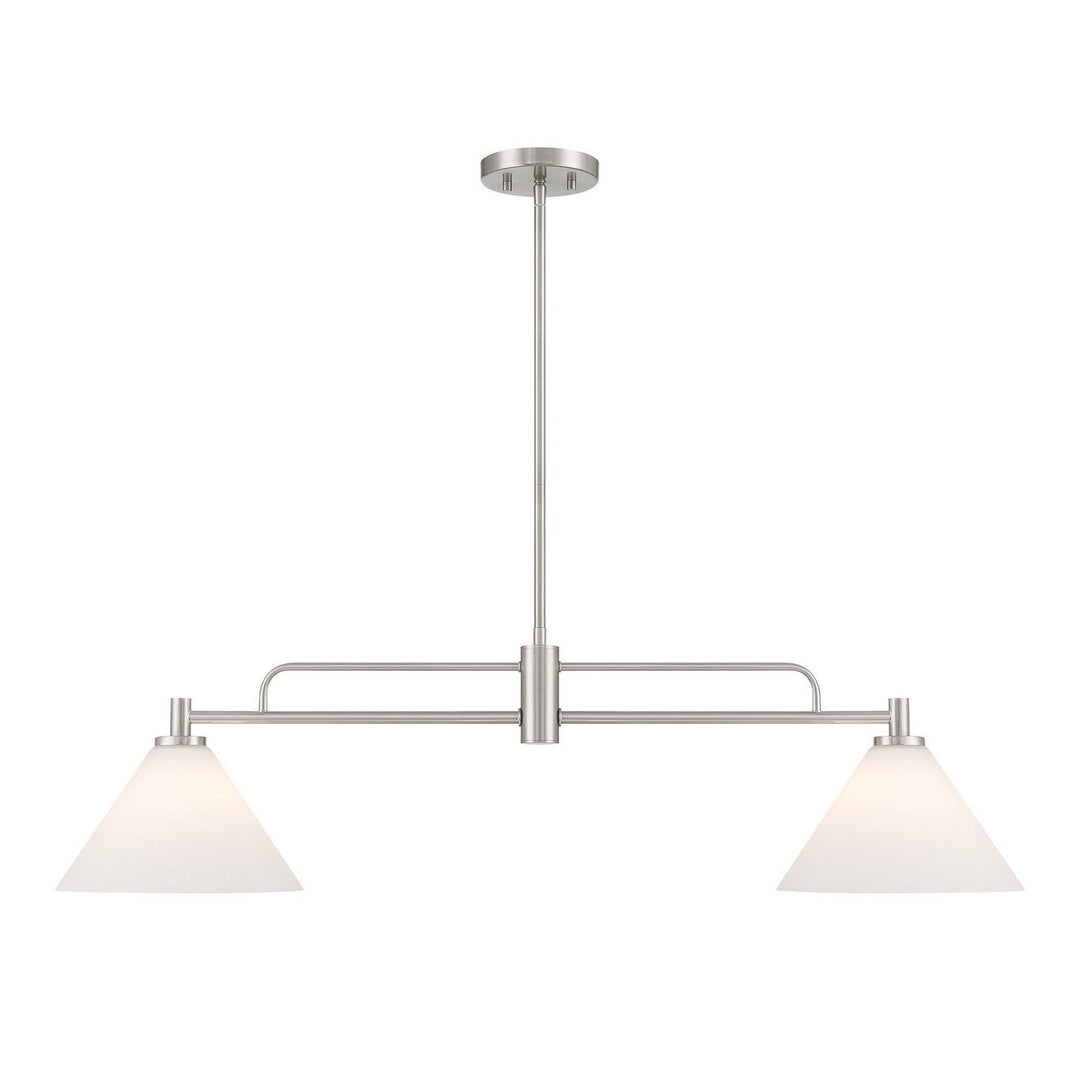 Meridian - M100136BN - Two Light Chandelier - Brushed Nickel