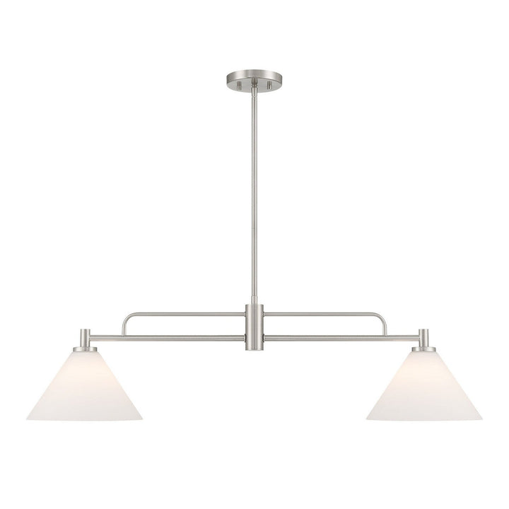 Meridian - M100136BN - Two Light Chandelier - Brushed Nickel