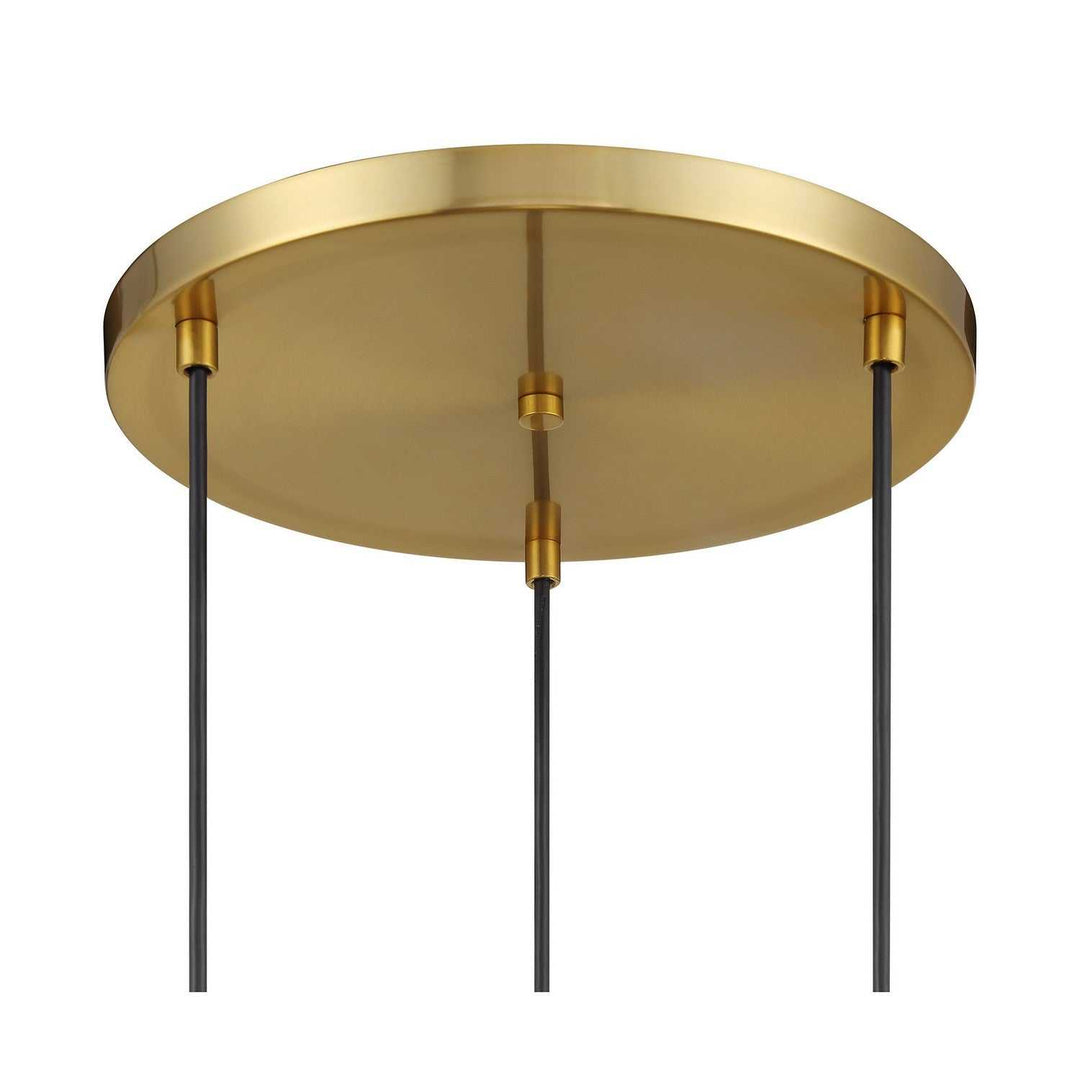 Meridian - M100139NB - Three Light Chandelier - Natural Brass