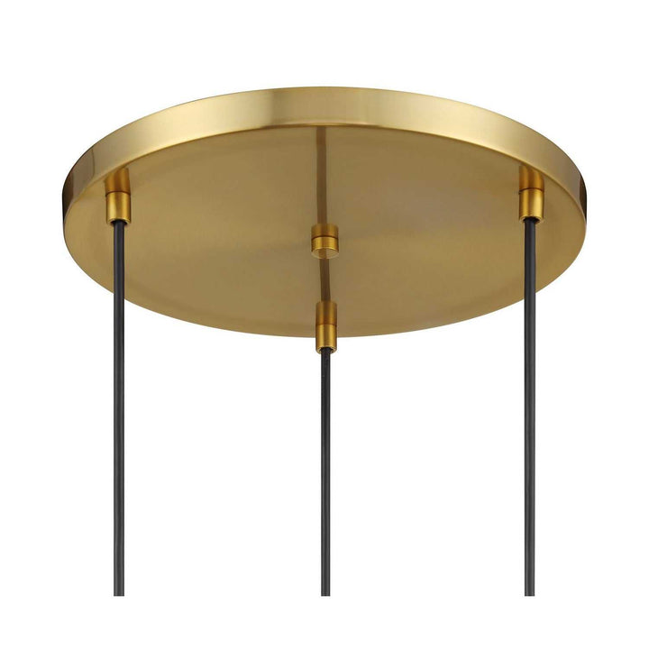 Meridian - M100139NB - Three Light Chandelier - Natural Brass