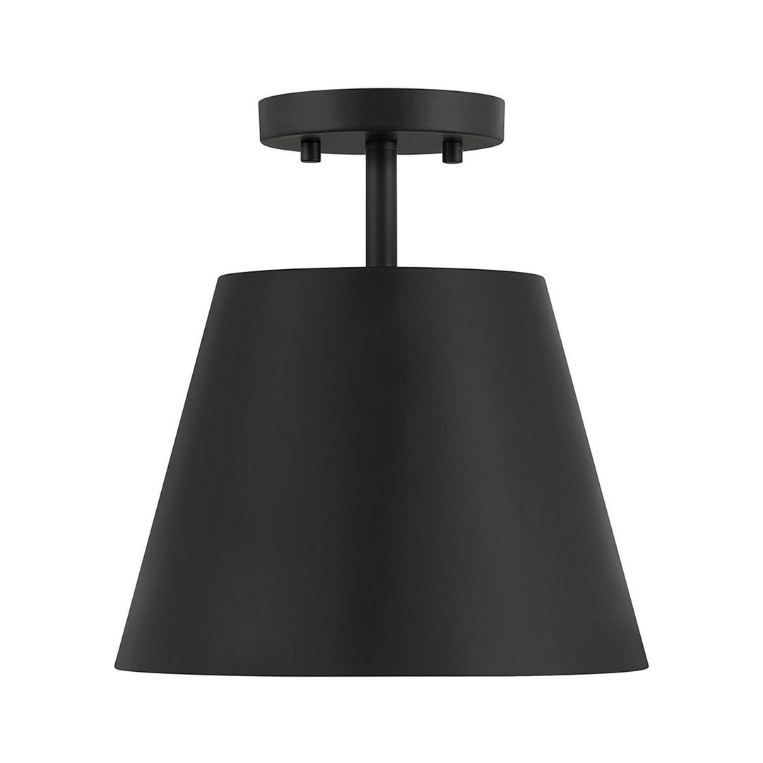 Meridian - M60076MBK - One Light Semi-Flush Mount - Matte Black