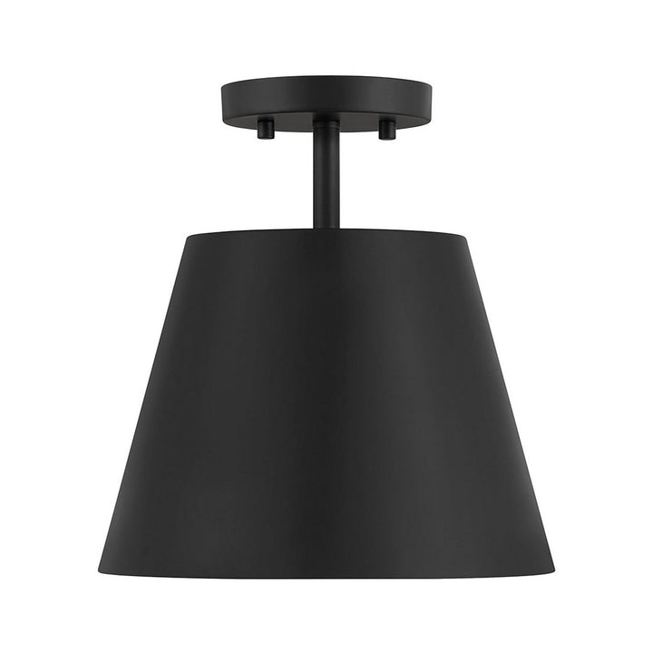 Meridian - M60076MBK - One Light Semi-Flush Mount - Matte Black
